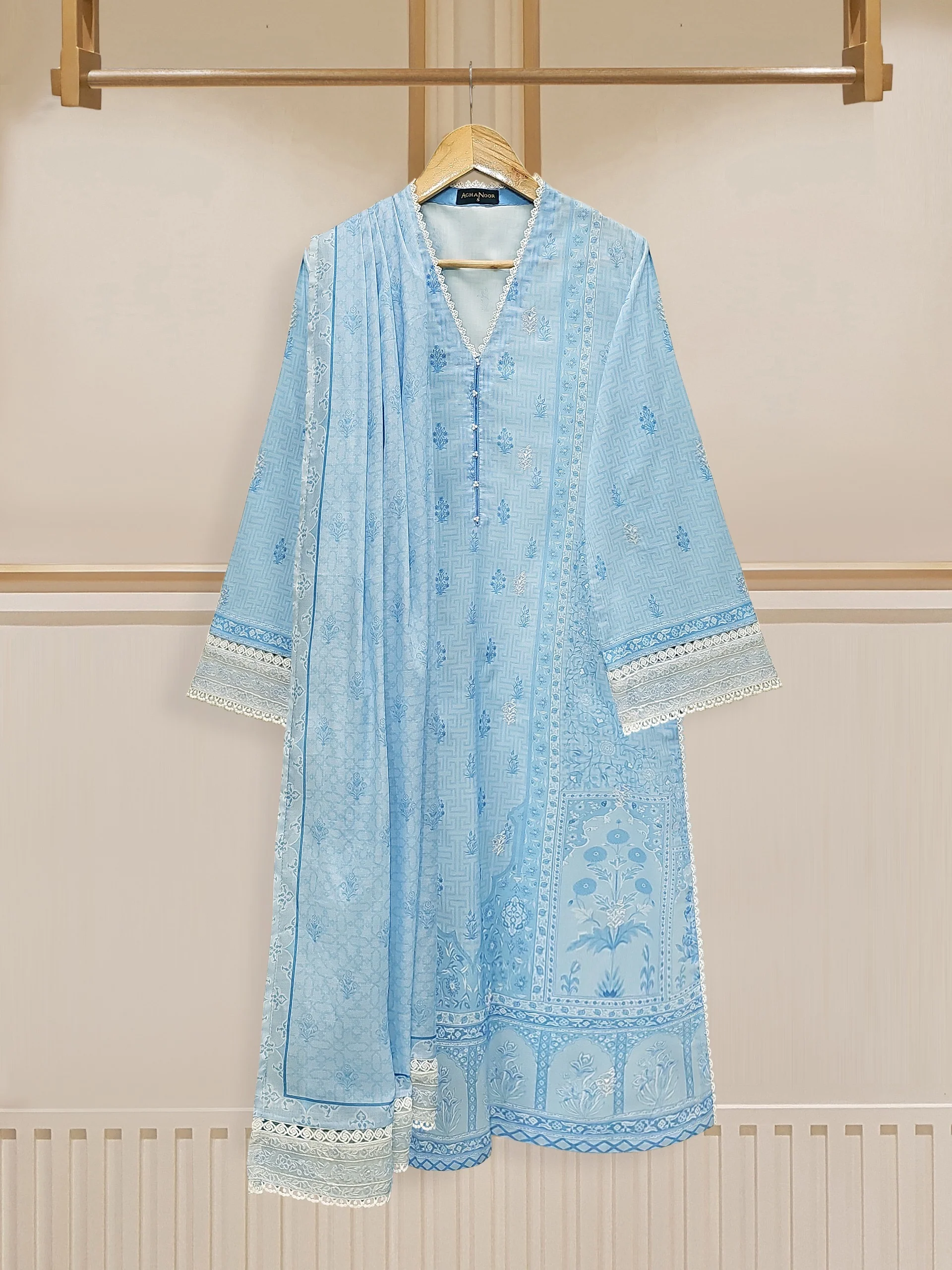 (Unstitched) 2 Piece - Pure Printed Cambric Suit